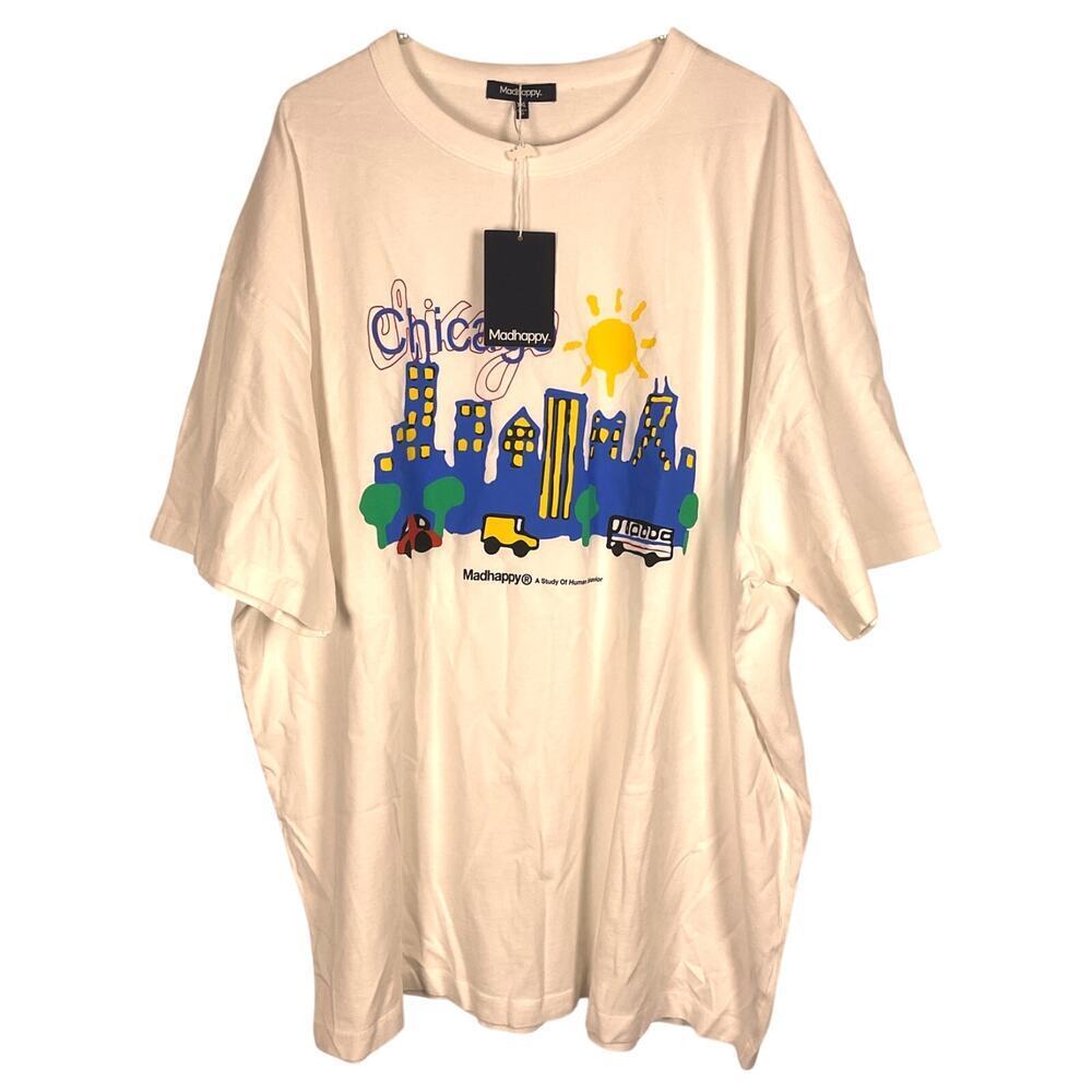 Madhappy Chicago Exclusive Middle Weight Jersey Tee NWT Size XXL‎